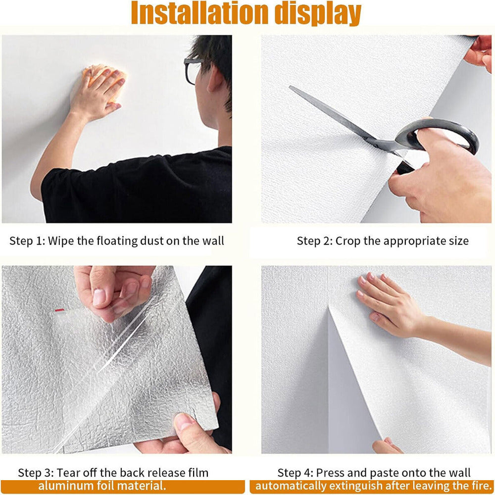 3D Self-Adhesive Thermal Insulation Wallpaper - 10M Linen Decor Stickers